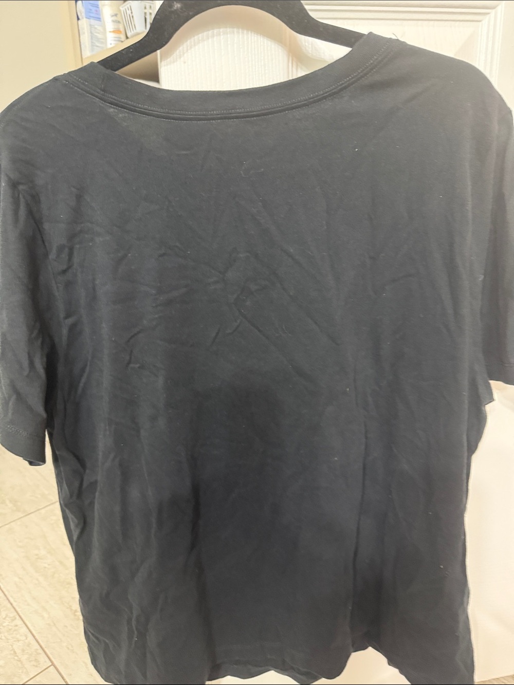 The North Face Black Tee with White Logo - ladies Short Sleeve.. size XL .. tag - Picture 5 of 5